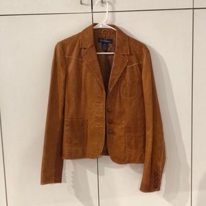 Earl Jean Brown Leather Jacket